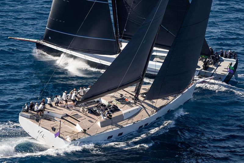 Les Voiles de Saint-Tropez day 2 photo copyright Gilles Martin-Raget taken at Société Nautique de Saint-Tropez and featuring the Maxi class