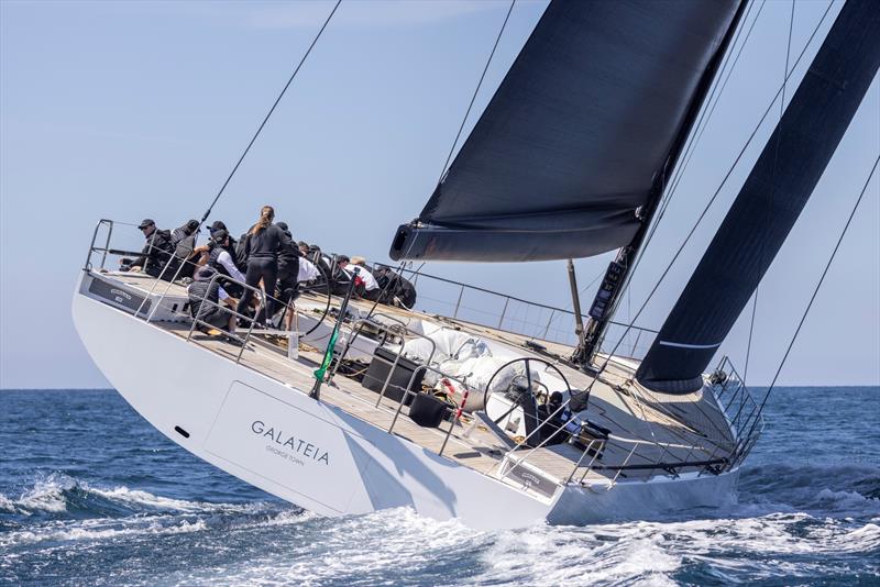Today's Maxi 100 winner, and second overall, was Chris Flowers and David M Leuschen's 100ft Galateia - photo © IMA / Studio Borlenghi