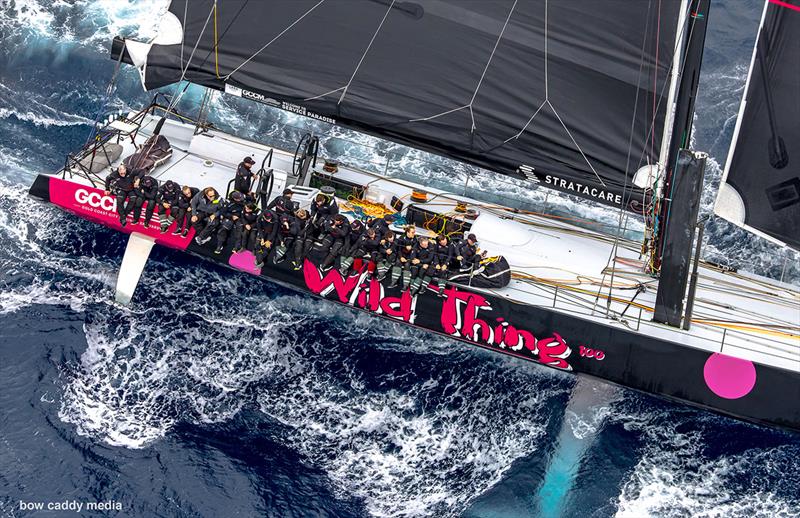Wild Thing 100 retired with rigging problems on Day 1. All safe aboard - photo © Bow Caddy Media