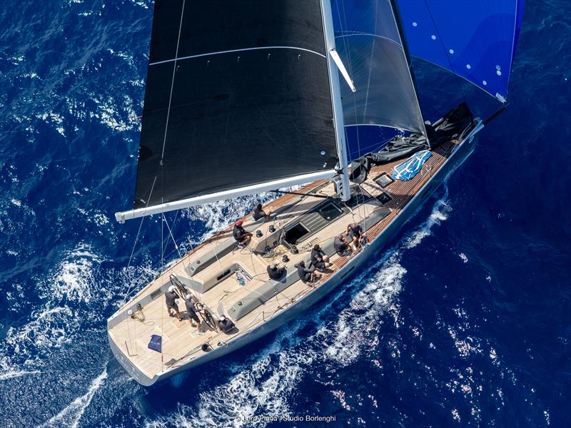 Benoît de Froidmont's Wally 60 Wallyño on the ascent in the Maxi Class racing at the 73rd Loro Piana Giraglia photo copyright Loro Piana / Studio Borlenghi taken at Société Nautique de Saint-Tropez and featuring the Maxi class