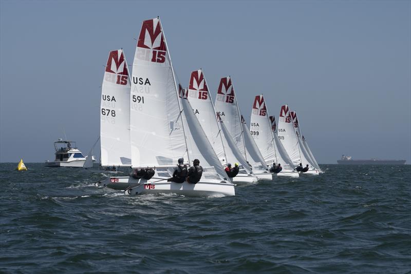 Ullman Sails Long Beach Race Week 2024 - Day 1 photo copyright Bronny Daniels taken at Long Beach Yacht Club and featuring the Melges 15 class