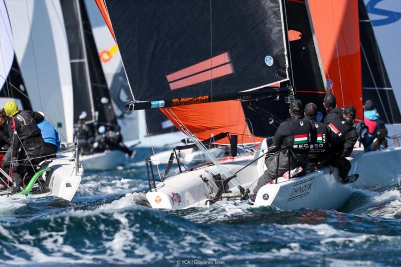 Reigning Melges 24 European Sailing Series Champion, Akos Csolto's CHINOOK HUN850 sailing at the Melges 24 European Sailing Series 2024 event in Trieste - photo © Giovanni Tesei