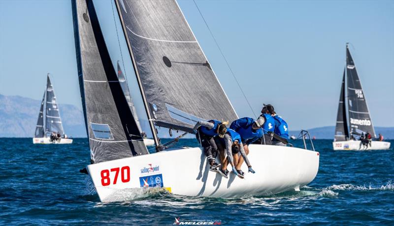 Cuyler Morris' Dark Horse USA870 - Melges 24 European Championship 2024 photo copyright JK Split | IM24CA | Zerogradinord taken at Sailing Club Split and featuring the Melges 24 class