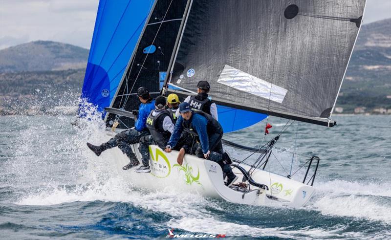 Andrea Racchelli's Altea ITA722 on Day 3 - 2024 Melges 24 European Championship - Split, Croatia photo copyright JK Split / IM24CA / Zerograddinord taken at Sailing Club Split and featuring the Melges 24 class