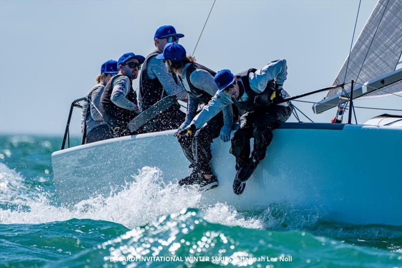 Laura Grondin and Taylor Canfield sitting in the cockpit racing Dark Horse USA864 at the Bacardi Invitational Winter Series 2024  - photo © IM24CA / Zerogradinord