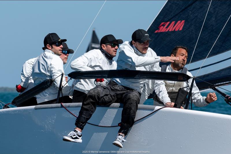 Melges 24: Peter-David Karrié/Niccolo Bianchi/Alessandro Franci/Saverio Cigliano/Alessandro Saettone (GER 859) race ‘Nefeli' to the top of the leaderboard - Bacardi Cup Invitational Regatta 2025 - photo © Marina Semenova