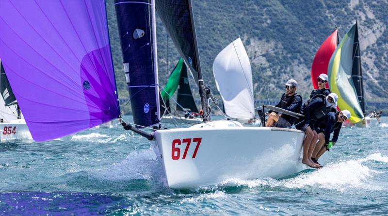 Michael Tarabochia's White Room GER677, helmed by Luis Tarabochia - Melges 24 European Sailing Series - Riva del Garda, Italy - photo © Melges Reunion / Zerogradinord