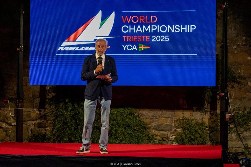 YCA President Nicolò de Manzini, Opening Ceremony in Castello di San Giusto - Melges 24 World Championship 2025, Trieste, Italy - photo © YCA | Giovanni Tesei