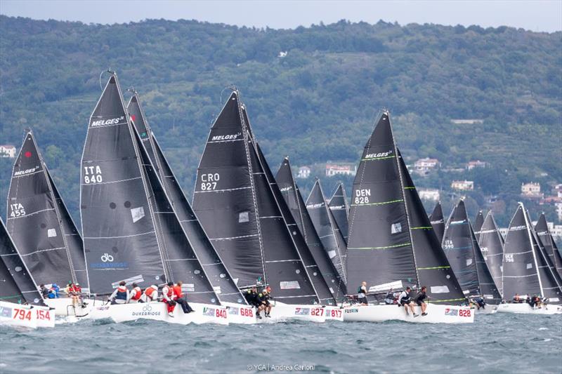 Melges 24 World Championship 2025 day 1 - photo © Yacht Club Adriaco / Giovanni Tesei