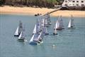 Tacking for the fairway during the Merlin Rocket South West Series at Salcombe © Lucy Burn