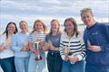 Merlin Rocket Women's Podium (L-R) Caroline Croft, Livvy Bell, Pippa Kilsby, Mary Henderson, Rebecca Videlo, Megan Pascoe - Merlin Rocket Women's Championship © Sally Wakefield