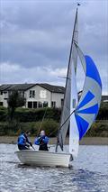 James Wells and Anna Aylward finish third in the Merlin Rocket Felucca Trophy at Hollingworth Lake © Steve Richardson