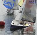 Julian Bradley and Helena Cafferata at the Merlin Rocket Wembley Sailing Club Craftinsure Silver Tiller and Allen South East Series event © Rob O'Neill