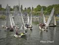 17 boats for the Merlin Rocket Wembley Sailing Club Craftinsure Silver Tiller and Allen South East Series event © Rob O'Neill