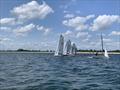 Late for the start or bailing out. you choose! Merlin Rocket Craftinsure Silver Tiller at Queen Mary Sailing Club © Aaron Evan (QM Lead Instructor)