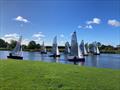 Sunshine at light winds for the Merlin Rocket HD Sails Midland Circuit, Classic Series and Craftinsure Vintage Series at Trent Valley © Helen Neaverson