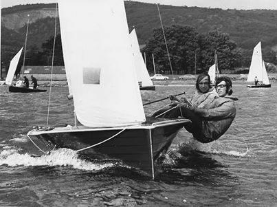 In 1973 the combination of helm Pat Blake, crew Keith Callaghan and the Rowsell built, Callaghan designed Hexagon Mythelated Spirit would win her at Axbridge at the start of a hugely successful season photo copyright K. Callaghan taken at  and featuring the Merlin Rocket class