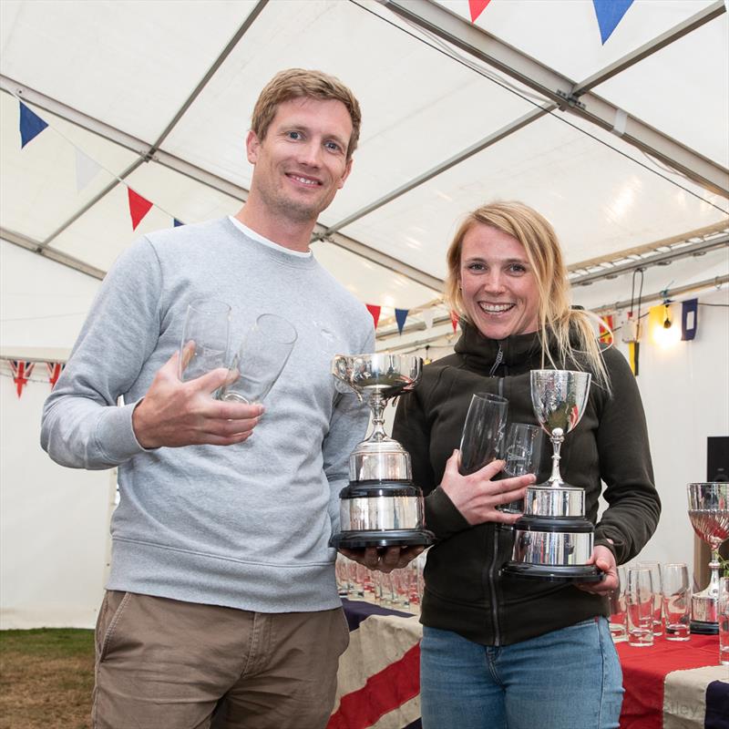 Chris and Pippa Kilsby win the Merlin Rocket River Championship at the Bourne End Week Regatta  photo copyright Tony Ketley taken at Upper Thames Sailing Club and featuring the Merlin Rocket class