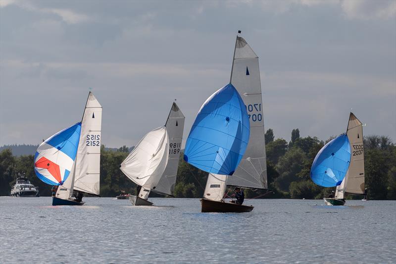 Under spinnakers. Merlin Rockets De May at Upper Thames Sailing Club - photo © Tony Ketley