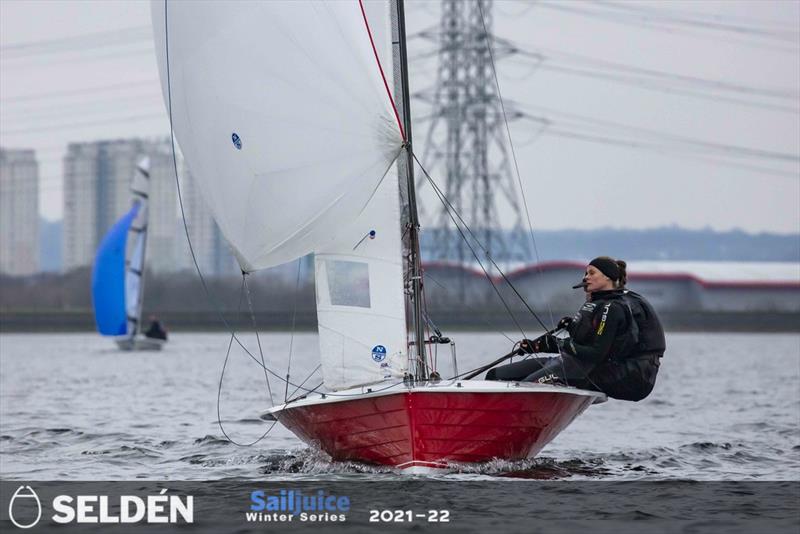 Tom Gillard and Rachael Gray finish 3rd in the King George Gallop photo copyright Tim Olin / www.olinphoto.co.uk taken at King George Sailing Club and featuring the Merlin Rocket class