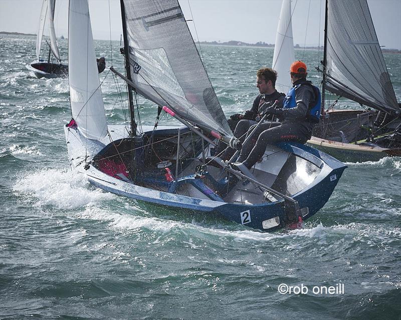 Dan Heaton and Billy Wilkinson during the Craftinsure Merlin Rocket Silver Tiller at Itchenor  photo copyright Rob O'Neill taken at Itchenor Sailing Club and featuring the Merlin Rocket class