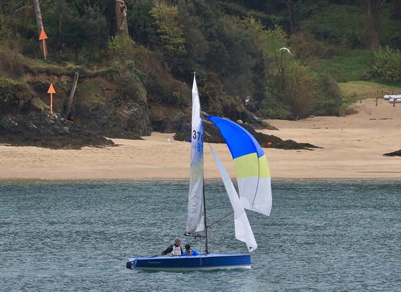 Tim Fells and Fran Gifford finish second in the Merlin Rocket South West Series at Salcombe photo copyright Lucy Burn taken at Salcombe Yacht Club and featuring the Merlin Rocket class