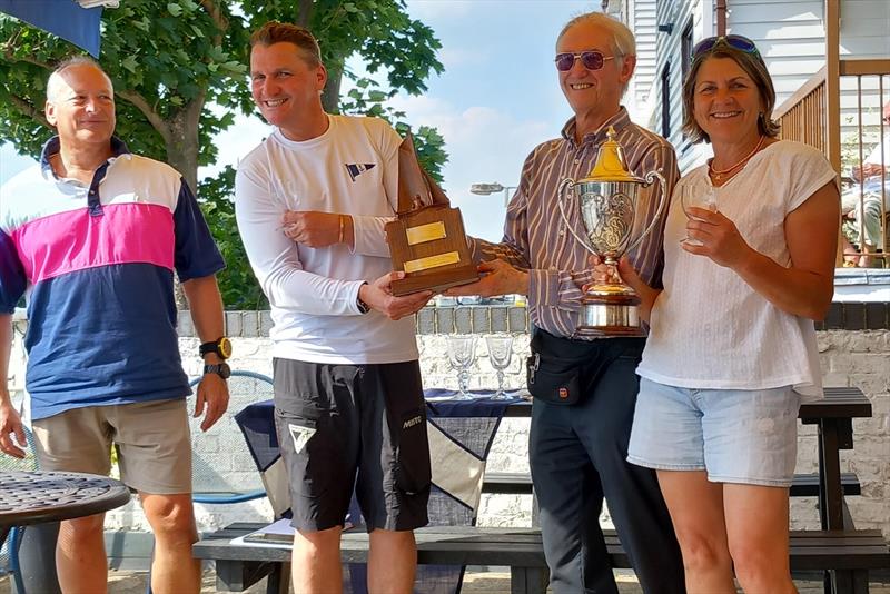 Andy Harris and Sarah Warren win the Merlin Rocket Thames and Vintage Series event at Minima photo copyright Stuart Jenkins taken at Minima Yacht Club and featuring the Merlin Rocket class