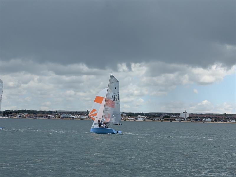 Alex Jackson and Pippa Kilsby win Race 1, sailing their new boat for the first time during the Merlin Rocket Craftinsure Silver Tiller and Allen SE Series event at Whitstable YC photo copyright Neil Reynolds taken at Whitstable Yacht Club and featuring the Merlin Rocket class