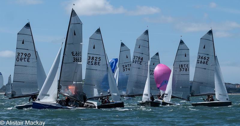 Merlin Rocket Nationals at Tenby Day 2 photo copyright Alistair Mackay taken at Tenby Sailing Club and featuring the Merlin Rocket class