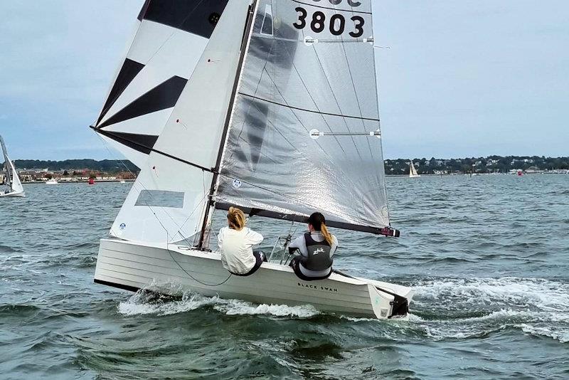 Abbie Croft and Jane Calvert - Merlin Rocket Women's Championship photo copyright Graham Williamson taken at Parkstone Yacht Club and featuring the Merlin Rocket class