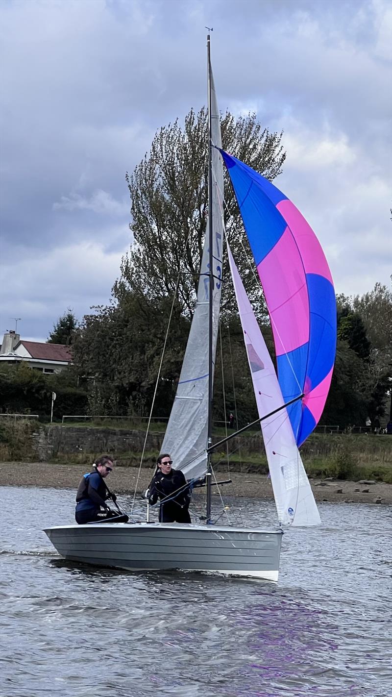 Mark Stockbridge and Charlie Cotter win Gold Fleet in the Merlin Rocket Felucca Trophy at Hollingworth Lake photo copyright Steve Richardson taken at Hollingworth Lake Sailing Club and featuring the Merlin Rocket class