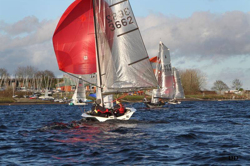 Bartley Beast Series photo copyright Debbie Degge taken at Bartley Sailing Club and featuring the Merlin Rocket class