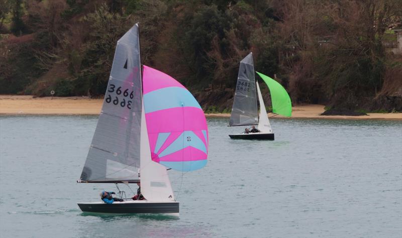 Salcombe Yacht Club Spring Series Race 1 photo copyright Malcolm Mackley taken at Salcombe Yacht Club and featuring the Merlin Rocket class