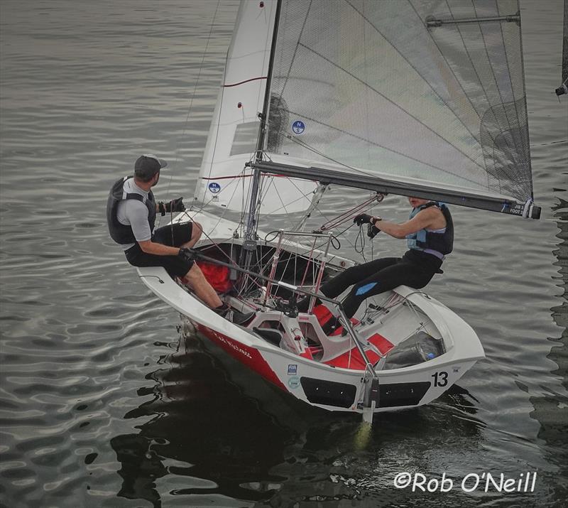 Tom Gillard and Rachael Gray win the Merlin Rocket Wembley Sailing Club Craftinsure Silver Tiller and Allen South East Series event photo copyright Rob O'Neill taken at Wembley Sailing Club and featuring the Merlin Rocket class