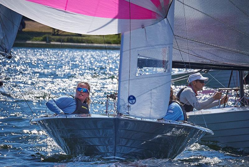 Caroline Gould and Livvy Bell - Merlin Rocket Allen South East series at Fishers Green - photo © Rob O'Neill