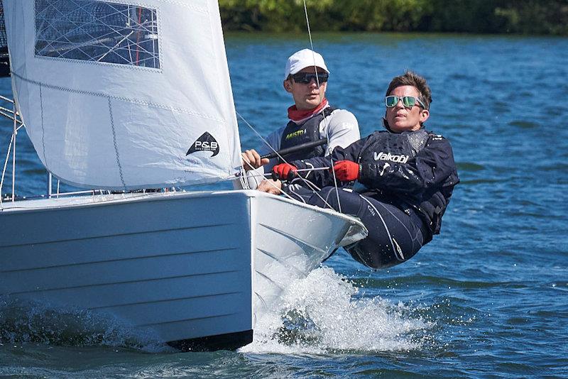 Chris Gould and Sophie Mackley, overall winners - Merlin Rocket Allen South East series at Fishers Green - photo © Rob O'Neill