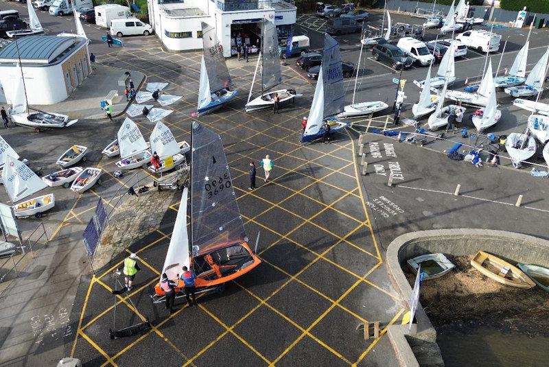 Launching time - Merlin Rocket Silver Tiller at Lymington Town photo copyright LTSC taken at Lymington Town Sailing Club and featuring the Merlin Rocket class