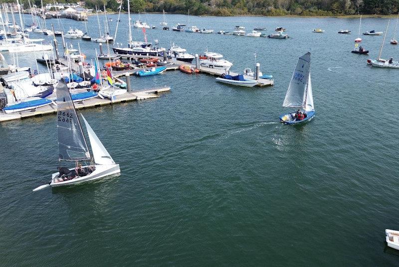 Launching time - Merlin Rocket Silver Tiller at Lymington Town photo copyright LTSC taken at Lymington Town Sailing Club and featuring the Merlin Rocket class