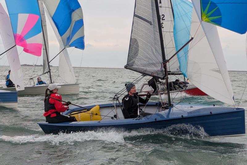 Rebecca and Rob win overall - Merlin Rocket Silver Tiller at Lymington Town photo copyright LTSC taken at Lymington Town Sailing Club and featuring the Merlin Rocket class