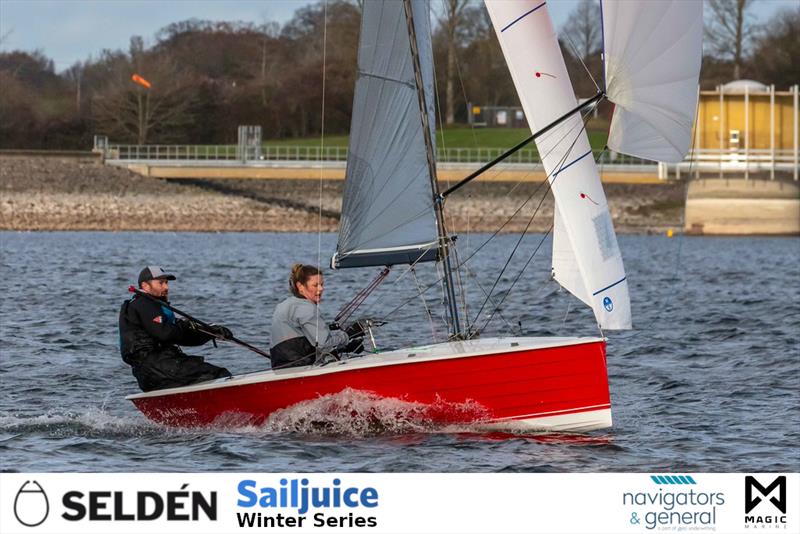 Fernhurst Books Draycote Dash - Seldén Sailjuice Winter Series Round 1 photo copyright Tim Olin / www.olinphoto.co.uk taken at Draycote Water Sailing Club and featuring the Merlin Rocket class