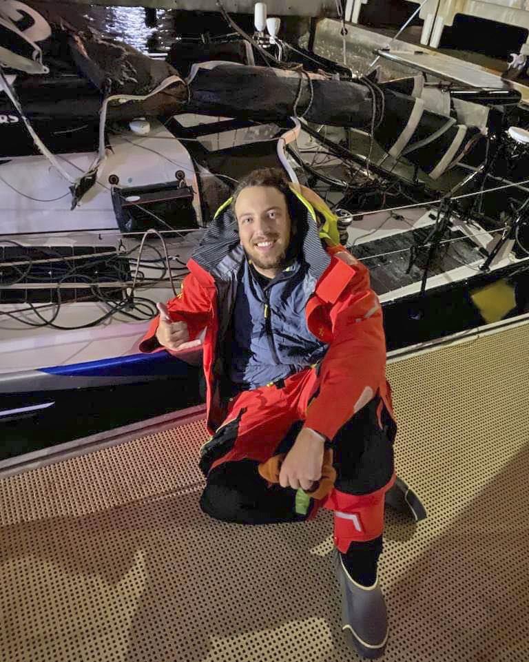 Xavier Doerr is retrieved by the Fremantle Sailing Club and then returned ashore - photo © The Little Aussie Lap