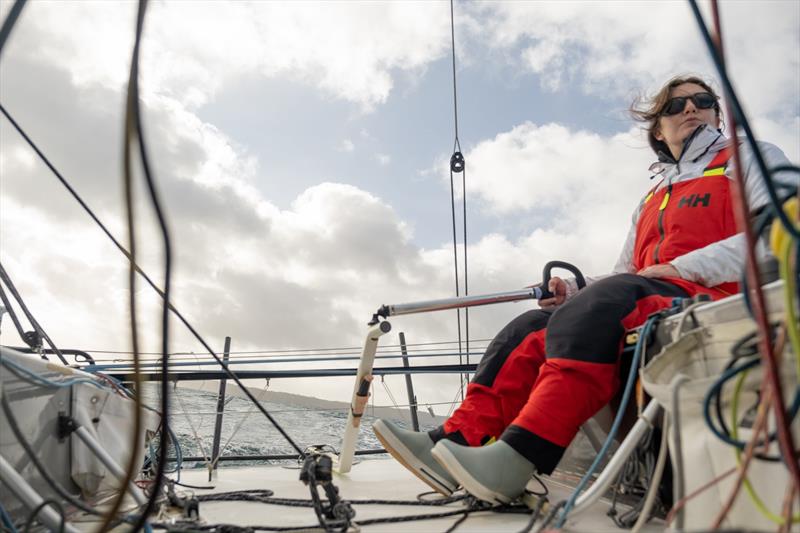 Ambre Hasson aboard 618, her Classe Mini Prototype - photo © Ambre Hasson Collection/Lucie Billaudel