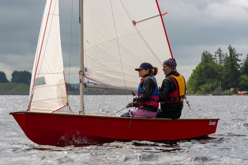 1st Double handed Simon and Julie Dolman in their Miracle during the Border Counties Midweek Sailing Series at Llyn Brenig - photo © Pete Chambers