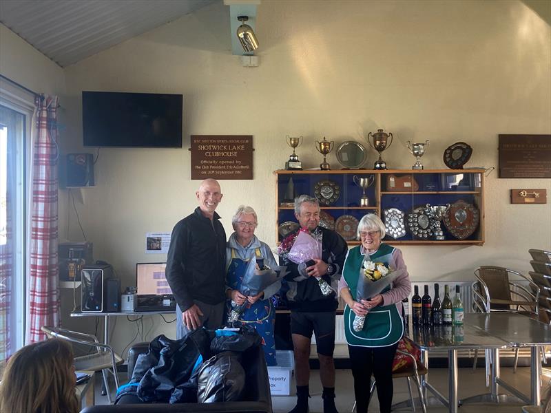Thanks to the Galley team (and Mark) during the Miracle Welsh Championship at Shotwick Lake photo copyright Dave Thomas taken at Shotwick Lake Sailing and featuring the Miracle class