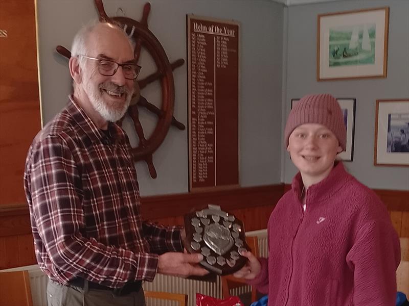 Annabel with Commodore Graham during the 2026 Miracle Northern Area Championship & Miracle Youth & Junior National Championships at Delph Sailing Club - photo © Ian Brown