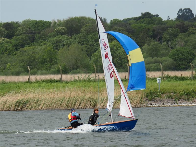 1st Double Handed Simon and Julie Dolman, Miracle in the Border Counties Midweek Sailing at Shotwick Lake photo copyright John Nield taken at Shotwick Lake Sailing and featuring the Miracle class