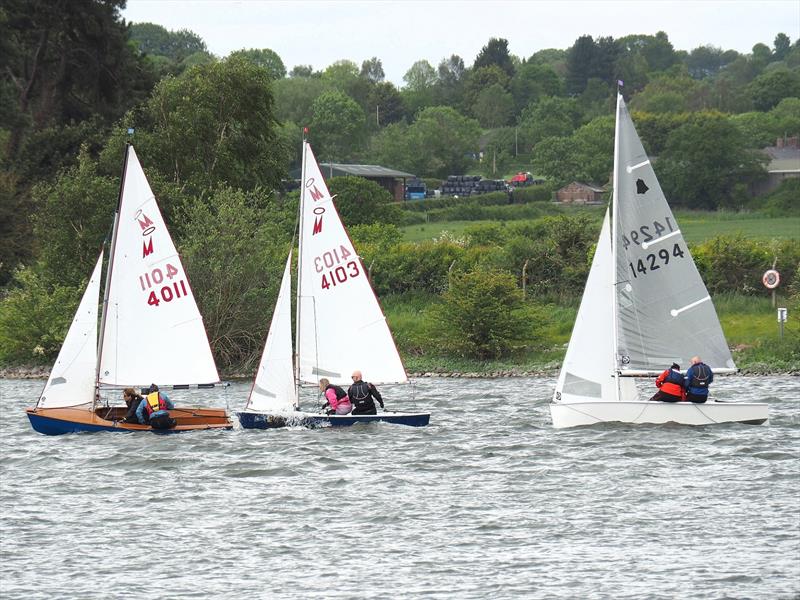 Great to see Double Handers out during the Border Counties Midweek Sailing at Shotwick Lake photo copyright John Nield taken at Shotwick Lake Sailing and featuring the Miracle class
