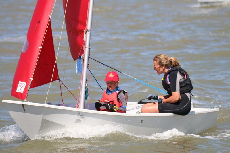 Melissa Heppell and Louis Hiscocks' Mirror on Learning & Skills Solutions Pyefleet Week day 4 photo copyright William Stacey taken at Brightlingsea Sailing Club and featuring the Mirror class