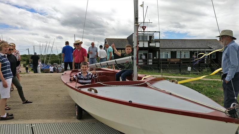 The new jetty at Harlow (Blackwater) Sailing Club is officially opened photo copyright Keith Taft taken at Harlow (Blackwater) Sailing Club