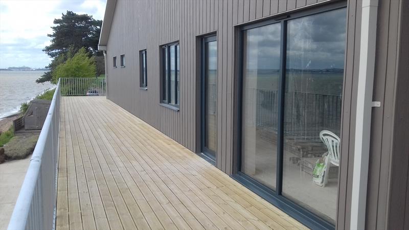 The wrap-around balcony at Netley Sailing Club allows for panoramic views out over Southampton Water photo copyright David Henshall taken at Netley Sailing Club